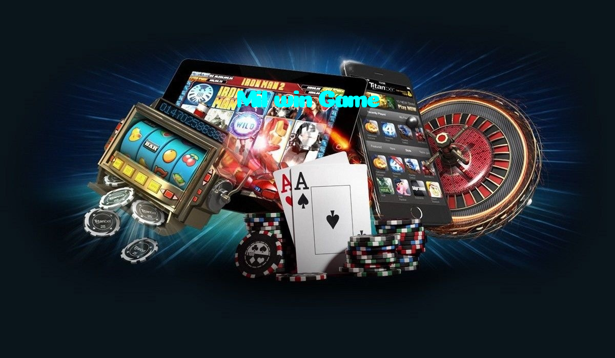 Mil win Game casino presented on mobile device in Pakistan with slots and live games